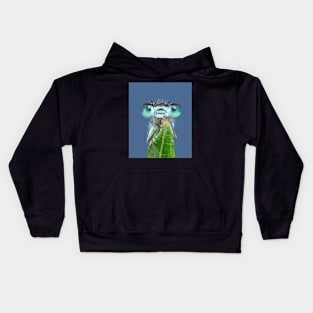 Blue-tailed Damselfly Kids Hoodie